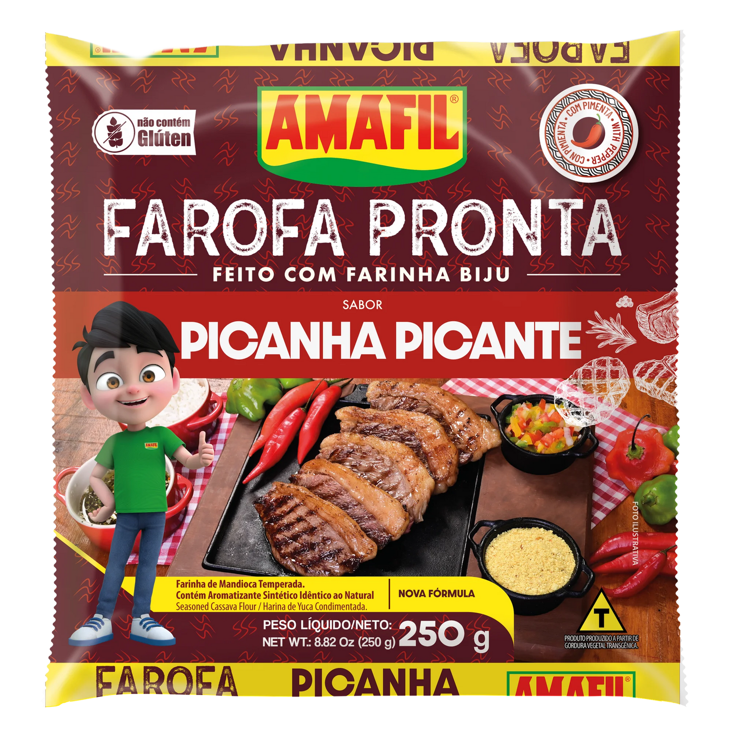 Amafil Cassava Flour PICANHA Spicy 250g