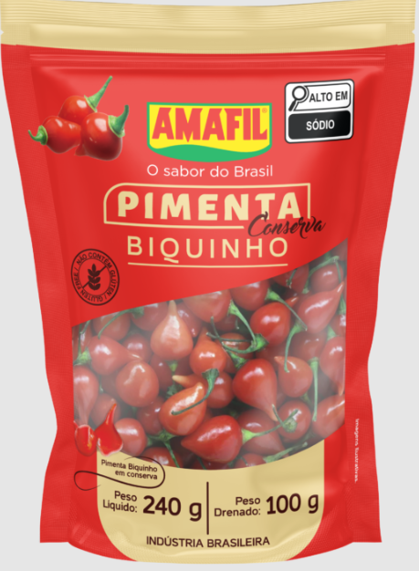 Amafil Red Biquinho Pepper Stand-Up Pouch – 240g