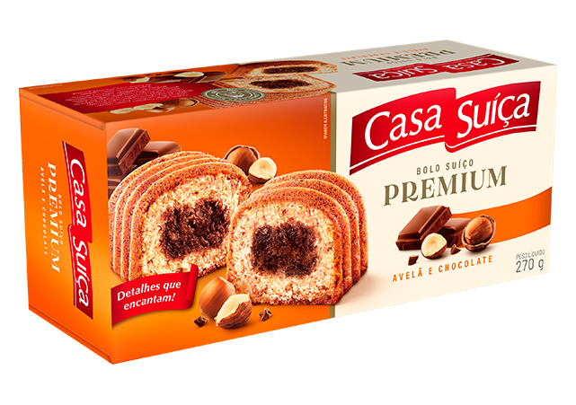 Premium Hazelnut and Chocolate Cake - Casa Suíça