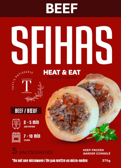 Tatys Patisserie Sfihas (Varieties/Saveurs)