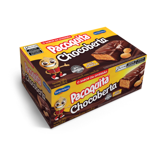 Paçoquita Chocoberta Chocolate-Covered Peanut Candy – 144g