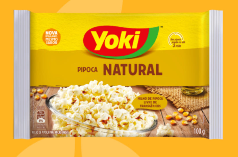 Yoki Microwave Popcorn Natural 100g