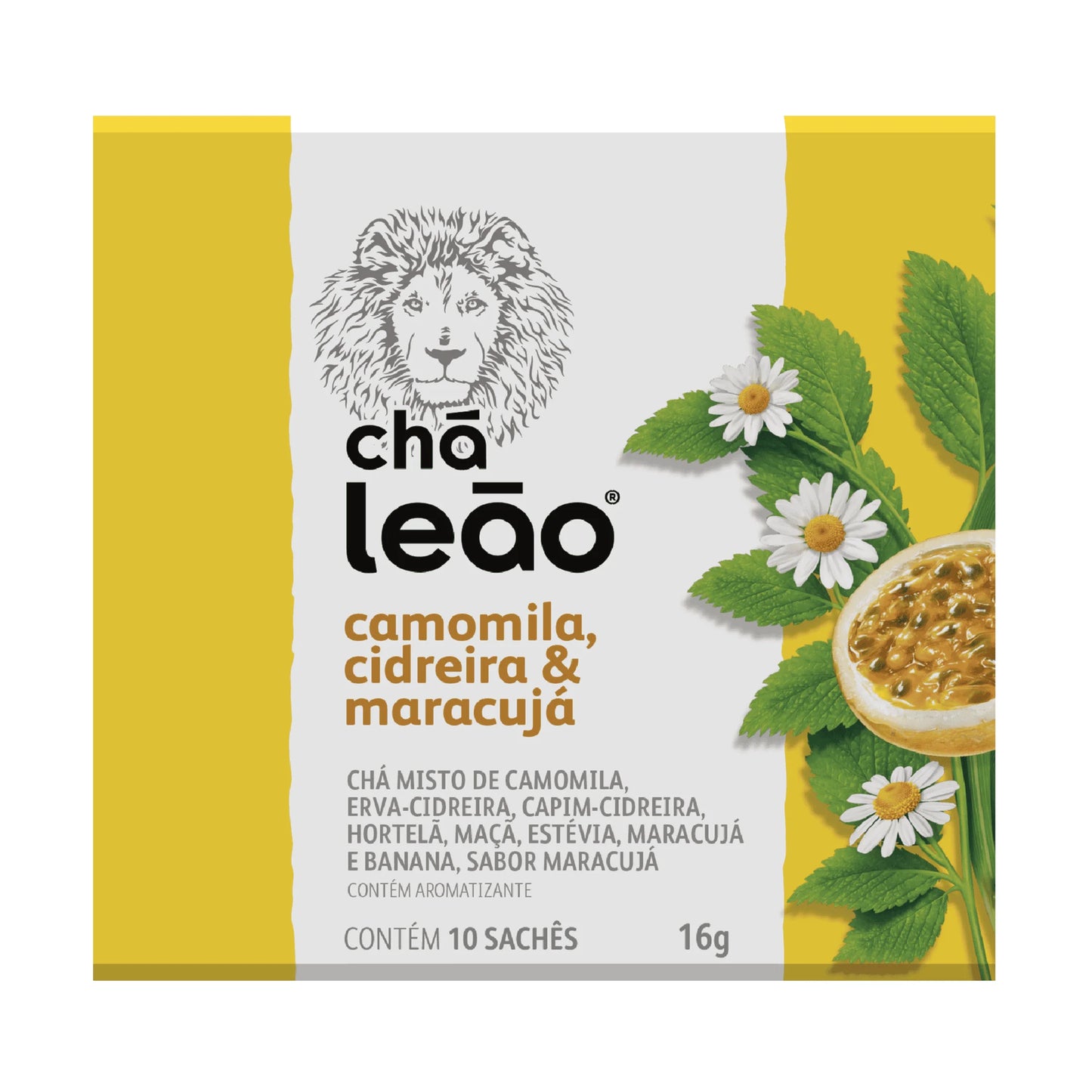 Chá Leão Chamomile, Lemongrass & Passion Fruit Tea – 16g