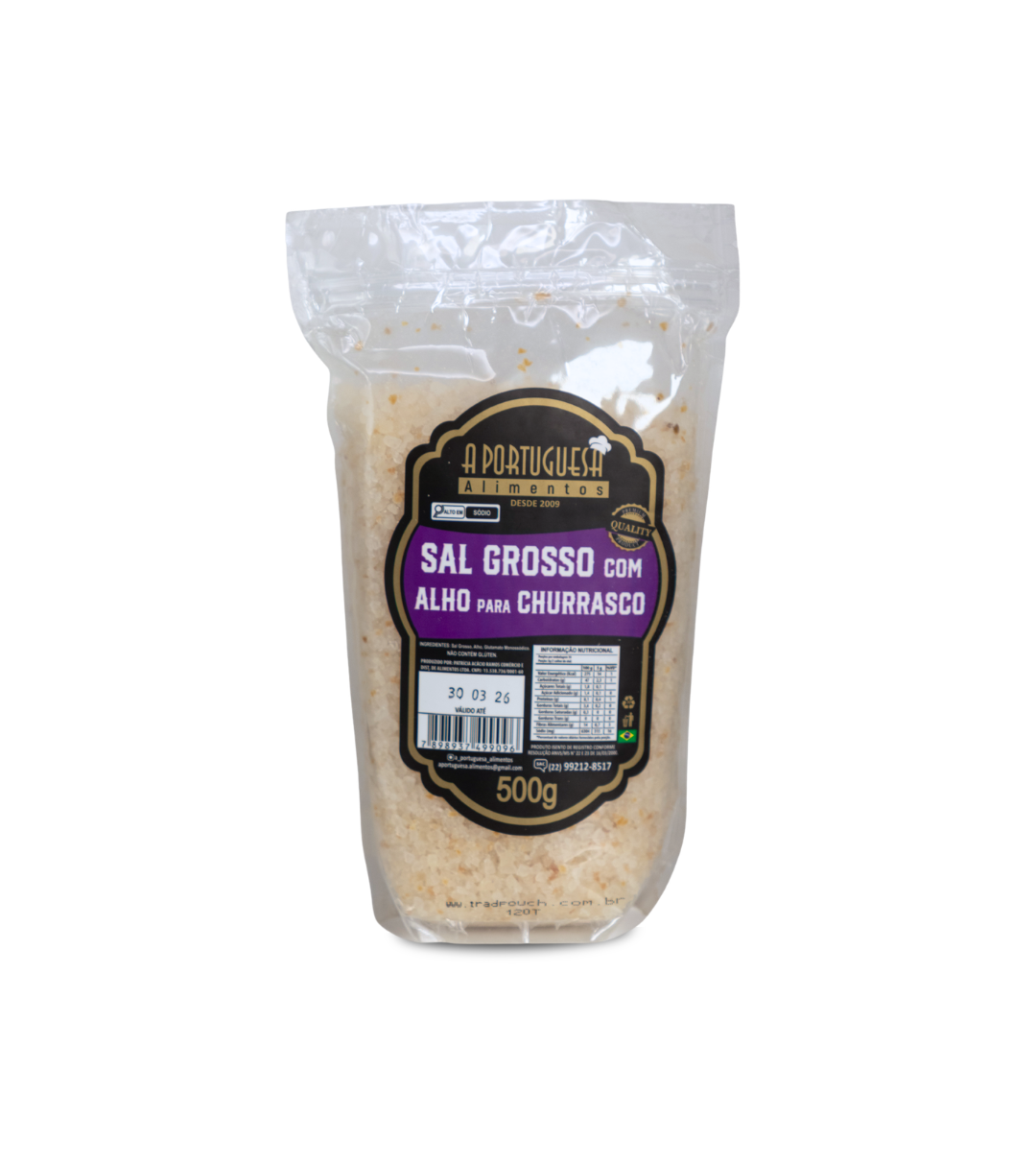 Barbecue au sel assaisonné à l'ail Aportuguesa 500g