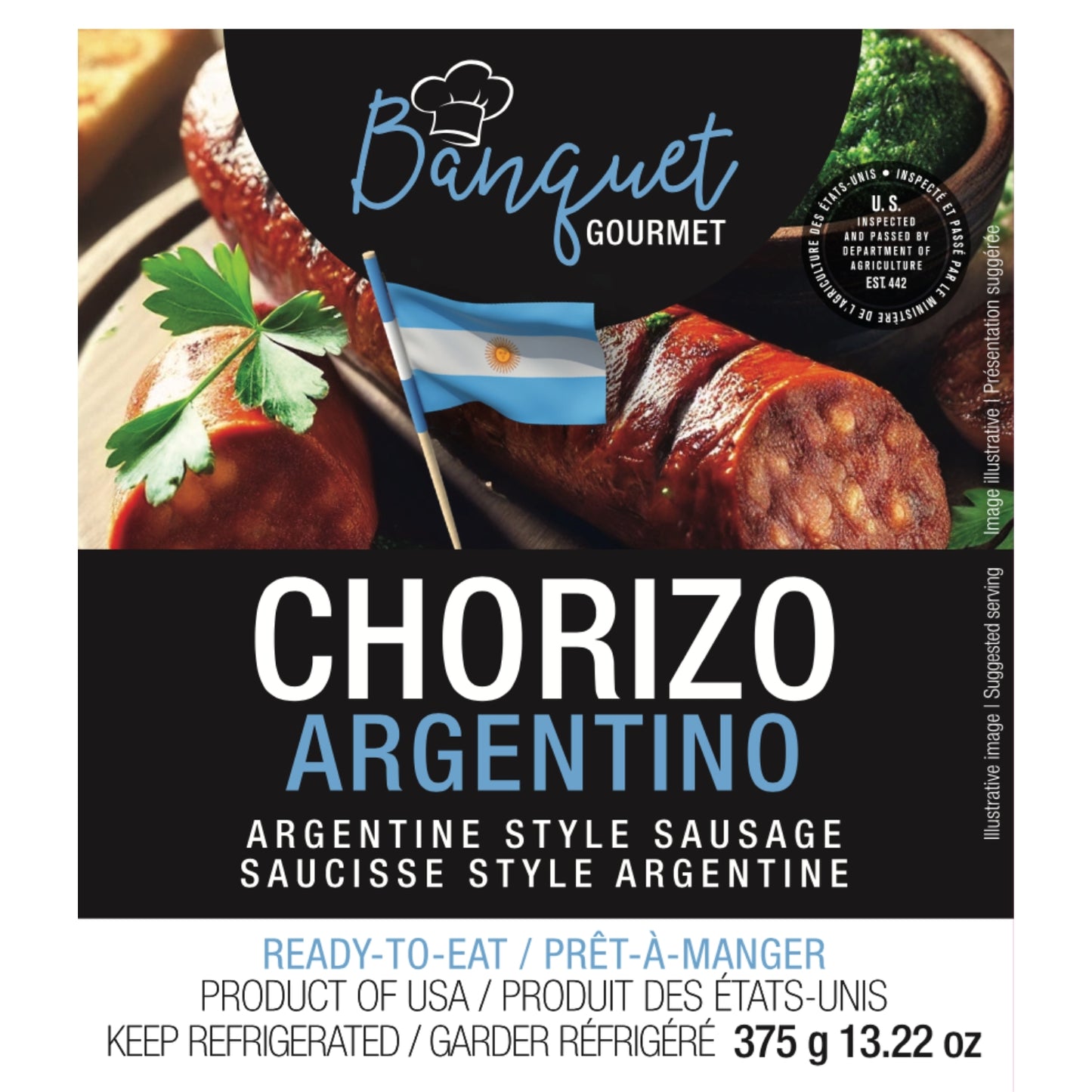 Banquet Gourmet Argentine Style Sausage Pack 375g
