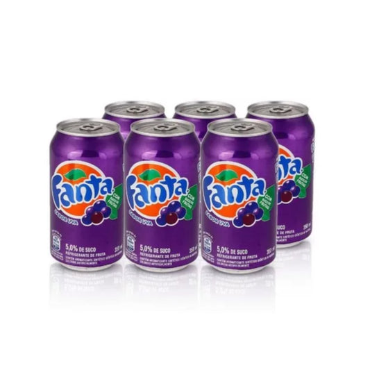 Fanta Uva Lata 6 unidades 350ml