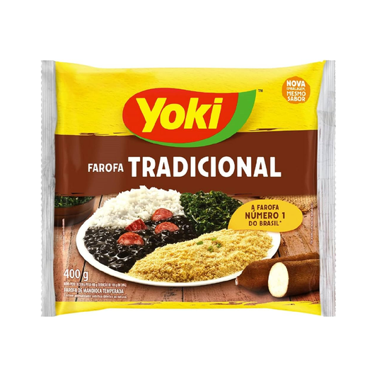 FAROFA DE MANDIOCA TEMPERADA YOKI 400g