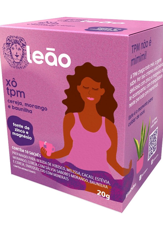 LEAO Bye PMS Cherry + Strawberry + Vanilla Tea 20g