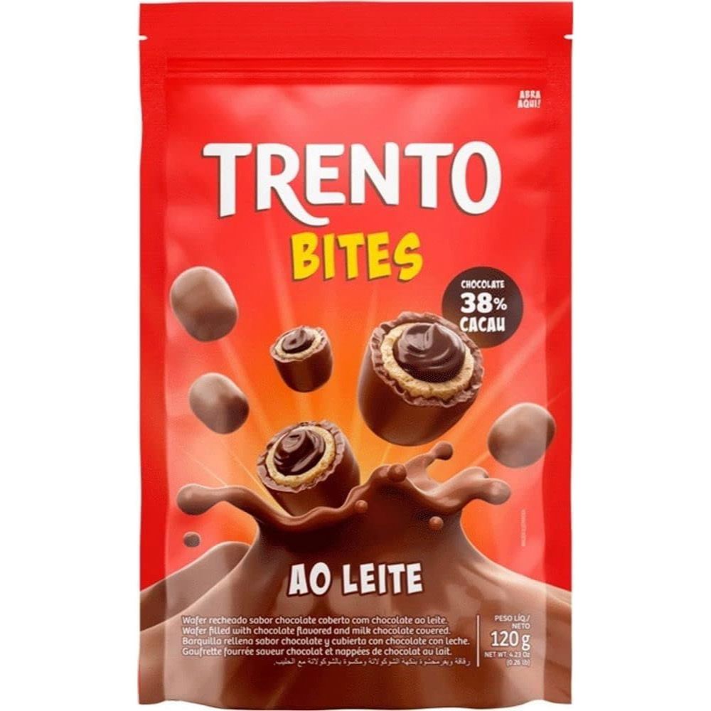 Chocolate Trento Pouch Bites ao Leite 120g