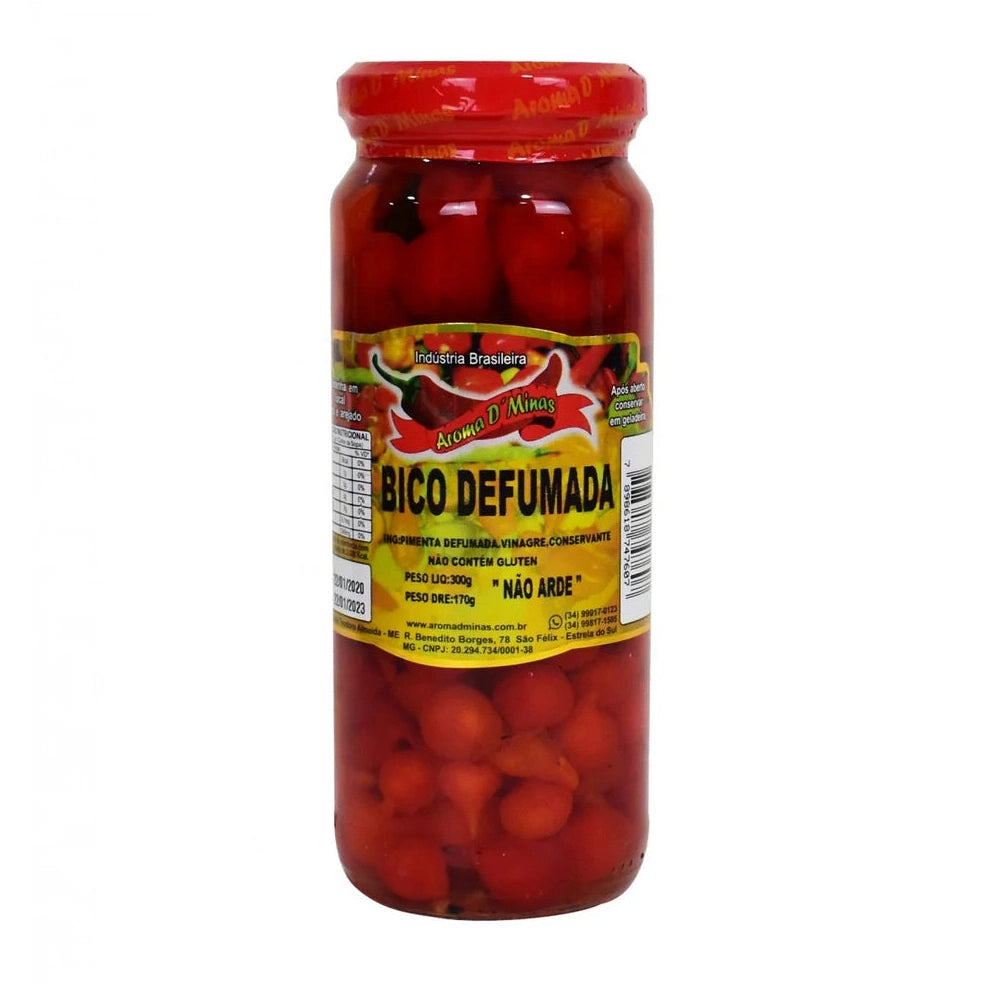 Piment Biquinho Fumé 300gr (égoutté 170g)