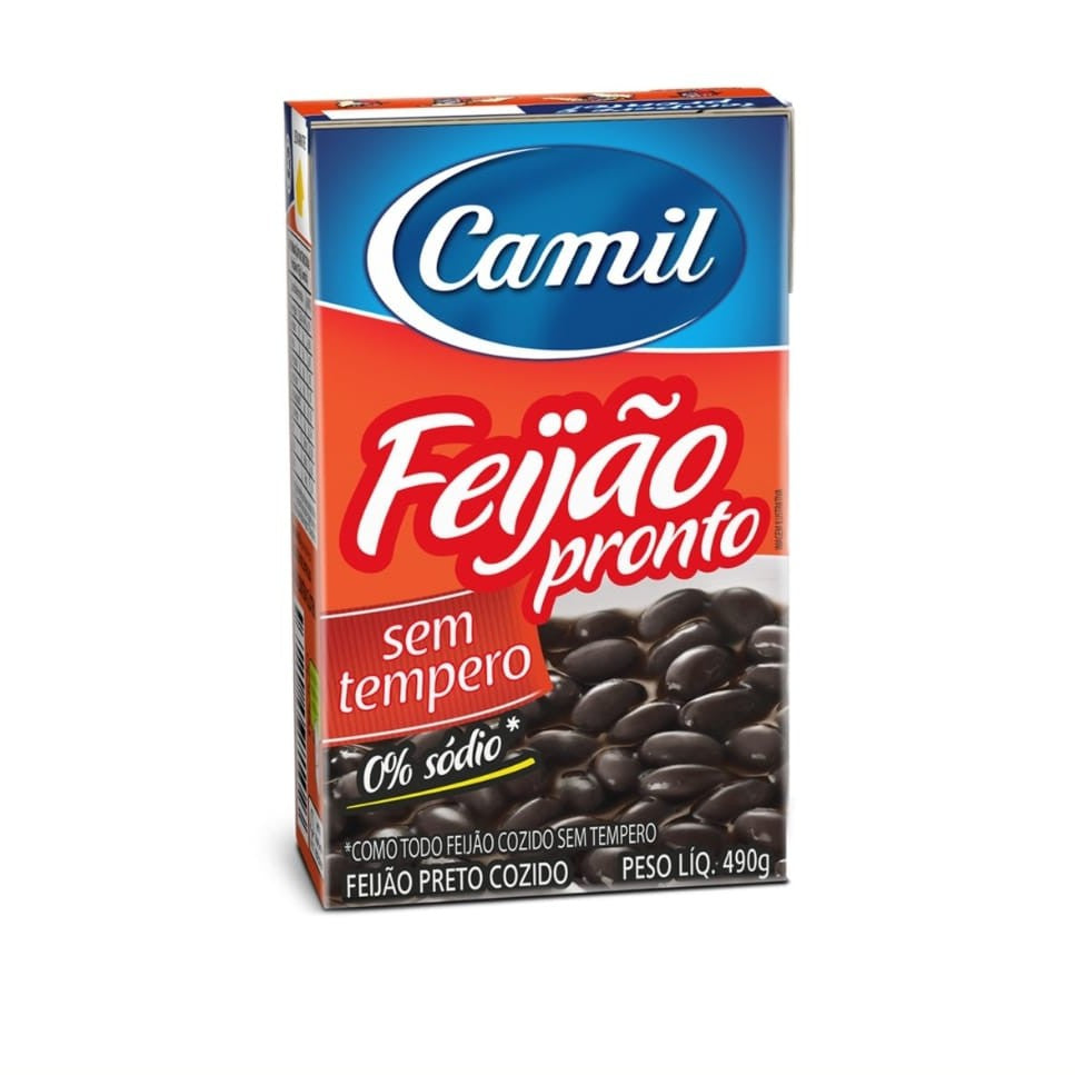 Camil Ready to eat Black Beans without seasoning 490g - Gofoodly