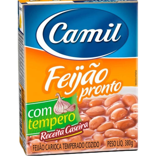 Camil Seasoned Ready to eat Carioca beans 380g - Gofoodly