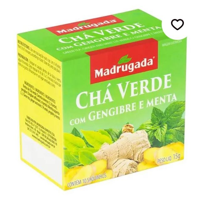 Madrugada Green tea with ginger and mint 15g - Gofoodly