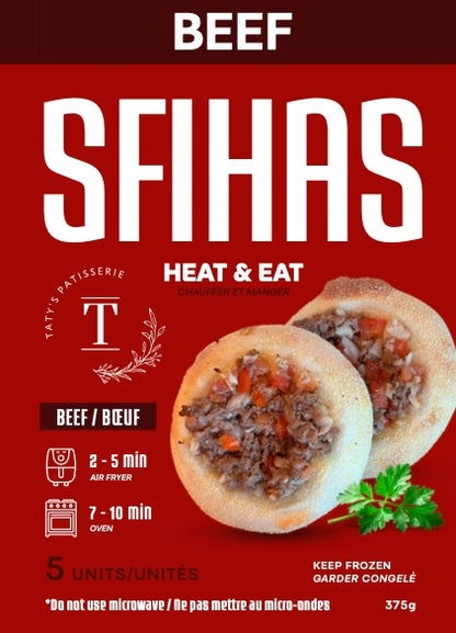 Tatys Patisserie Sfihas (Varieties/Saveurs)