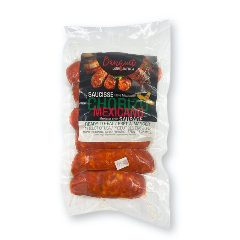 Banquet Gourmet Mexican Chorizo Sausage Pack 375g • Gofoodly